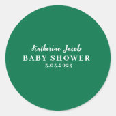 Klein kutje op komst Citroen citroen babyfeestje Ronde Sticker (Voorkant)