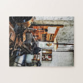 Klein lab in machine-winkel legpuzzel (Horizontaal)