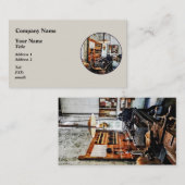 Klein lab in machine-winkel visitekaartje (Voorkant / Achterkant)