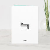 Klein Lam "Congr-a-ts"-Wenskaart Kaart (Achterkant)