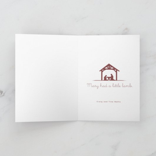 Klein Lam Gods Kaart (Binnen)