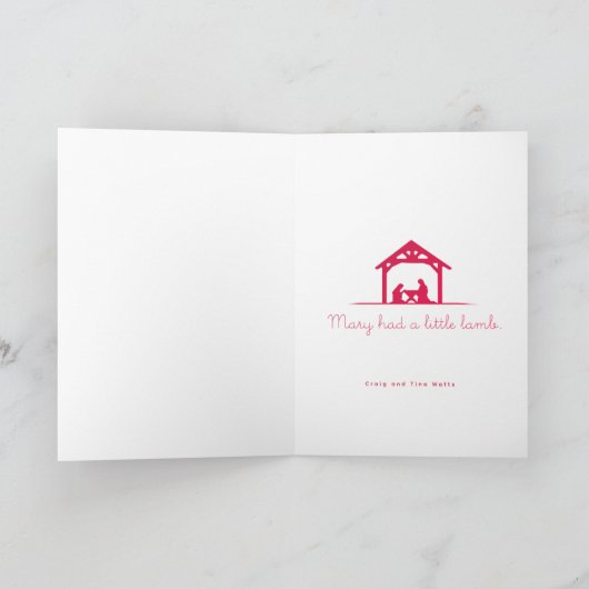 Klein Lam Gods Kaart (Binnen)