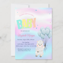 Klein Lam Schaap Holografische Baby Shower