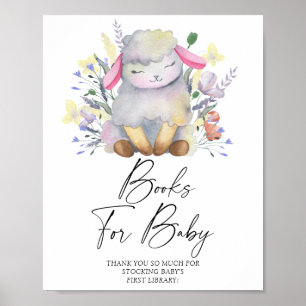 Klein lammetje - boeken voor baby poster