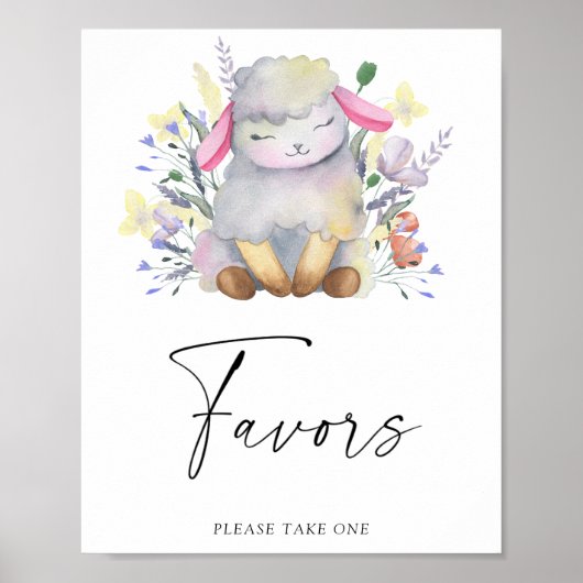 Klein lammetje - Favorieten Poster (Voorkant)