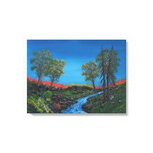Klein landschap Rocky Forest Stream