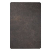 Klein leder minikaart mini klembord (Achterkant)