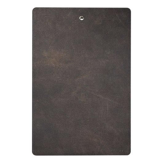 Klein leder minikaart mini klembord (Achterkant)