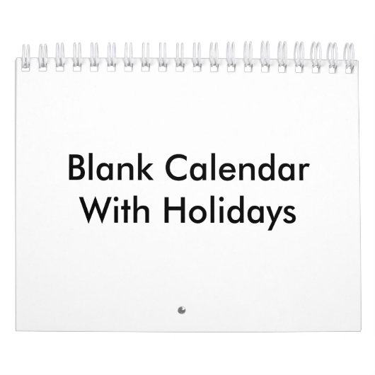 Klein leeg kalender met Feestdagen (Hoes)