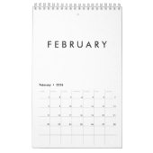 Klein leeg kalender - u kunt het aanpassen (Feb 2026)