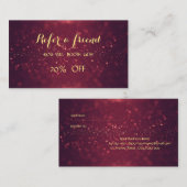 Klein, legant, Glitter Bokeh Referral Kaart (Voorkant / Achterkant)
