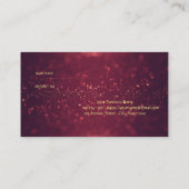 Klein, legant, Glitter Bokeh Referral Kaart (Achterkant)