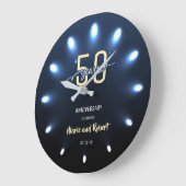 Klein licht 50 jaar bruiloft Jubileum klok (Hoek)