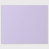 Klein licht lavender Violet White Check Patroon Cadeaupapier (Vlak)