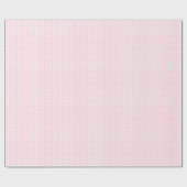 Klein lichtroze en wit gingham-pakpapier cadeaupapier (Vlak)