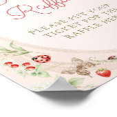 Klein lief bugs aardbei luier raffle poster (Hoek)