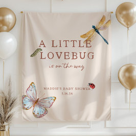 Klein Lief Lieveheersbeestje Op Weg Baby Shower Sp Wandkleed
