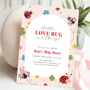 Klein Liefdesbeestje Wildbloem Baby Shower Kaart