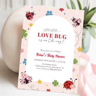 Klein Liefdesbeestje Wildbloem Baby Shower Kaart