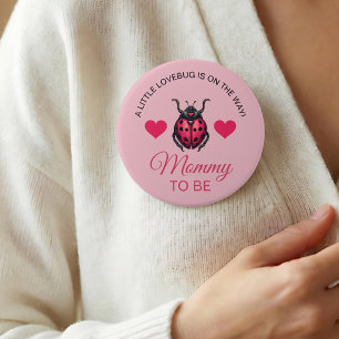 Klein Liefdesfoutje Komt Er Aan Lieveheersbeestje Ronde Button 7,6 Cm