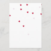 Klein liefje - Baby shower van Valentijns Menu (Achterkant)