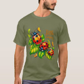 Klein lieveheersbeestje Kleurrijk Insectenontwerp T-shirt (Voorkant)