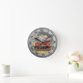 KLEIN LOCOMOTIEF RONDE KLOK (Huis)