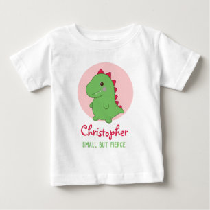 Klein maar fel Grappige Schattigee Dino Chibi T-