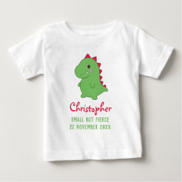 Klein maar fel | Grappige Schattigee Dino Chibi T-