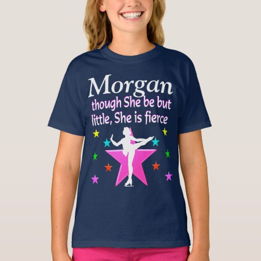 KLEIN MAAR FEL SCHAATSMEISJE T-SHIRT (Voorkant)