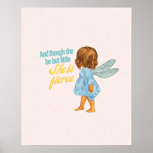 Klein Maar Fier Sweet Bruine Huid Fee Poster (Voorkant)