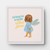 Klein Maar Fier Sweet Bruine Huid Fee Tafeltje Fotoplaat (Voorkant)