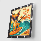 Klein maar krachtig surfen vierkante klok (Hoek)