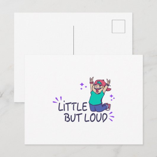 Klein maar luid briefkaart (Voorkant / Achterkant)