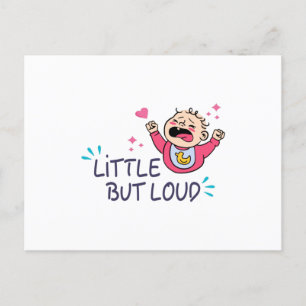 Klein maar luid briefkaart