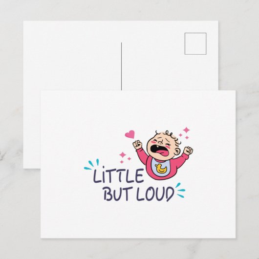 Klein maar luid briefkaart (Voorkant / Achterkant)