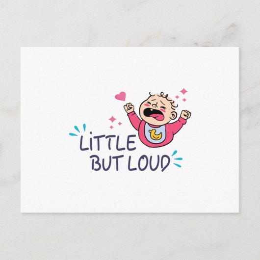 Klein maar luid briefkaart (Voorkant)