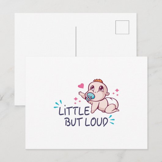 Klein maar luid briefkaart (Voorkant / Achterkant)