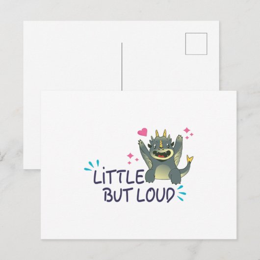 Klein maar luid briefkaart (Voorkant / Achterkant)