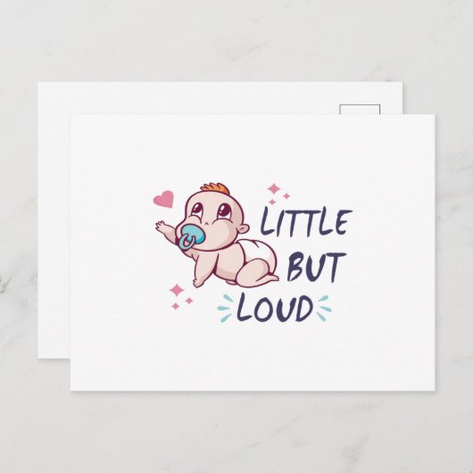 Klein maar luid briefkaart (Voorkant / Achterkant)