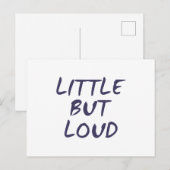 Klein maar luid briefkaart (Voorkant / Achterkant)