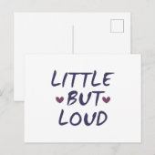 Klein maar luid briefkaart (Voorkant / Achterkant)