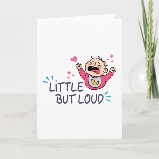 Klein maar luid kaart (Voorkant)