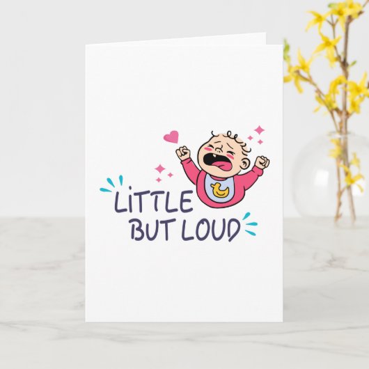 Klein maar luid kaart (Gele Bloem)