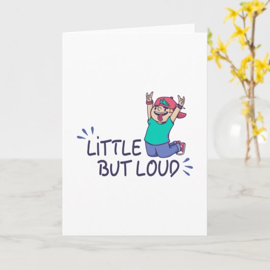 Klein maar luid kaart (Gele Bloem)