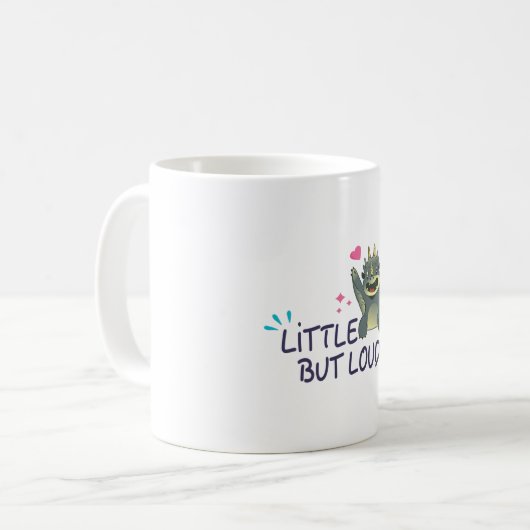 Klein maar luid koffiemok (Voorkant links)