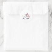 Klein maar luid ronde sticker (Tas)