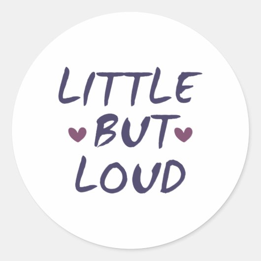 Klein maar luid ronde sticker (Voorkant)