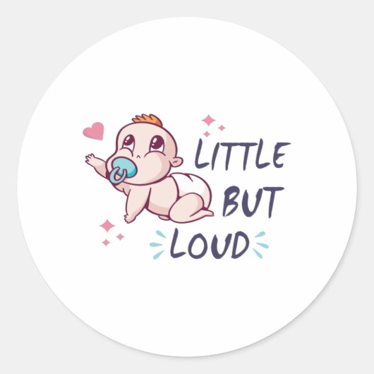 Klein maar luid ronde sticker (Voorkant)