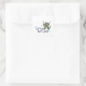 Klein maar luid vierkante sticker (Tas)